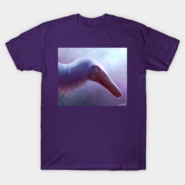 Albino Austroraptor T-Shirt by saradrawspaleo